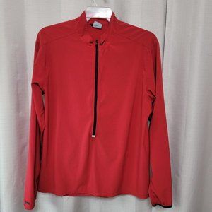 Nike Dri Fit Long Sleeve Half Zip Mock Neck Pullover Men's Size Large Activewear